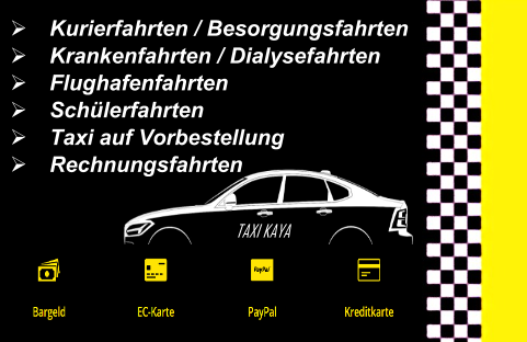 Taxi Kaya Rückseite